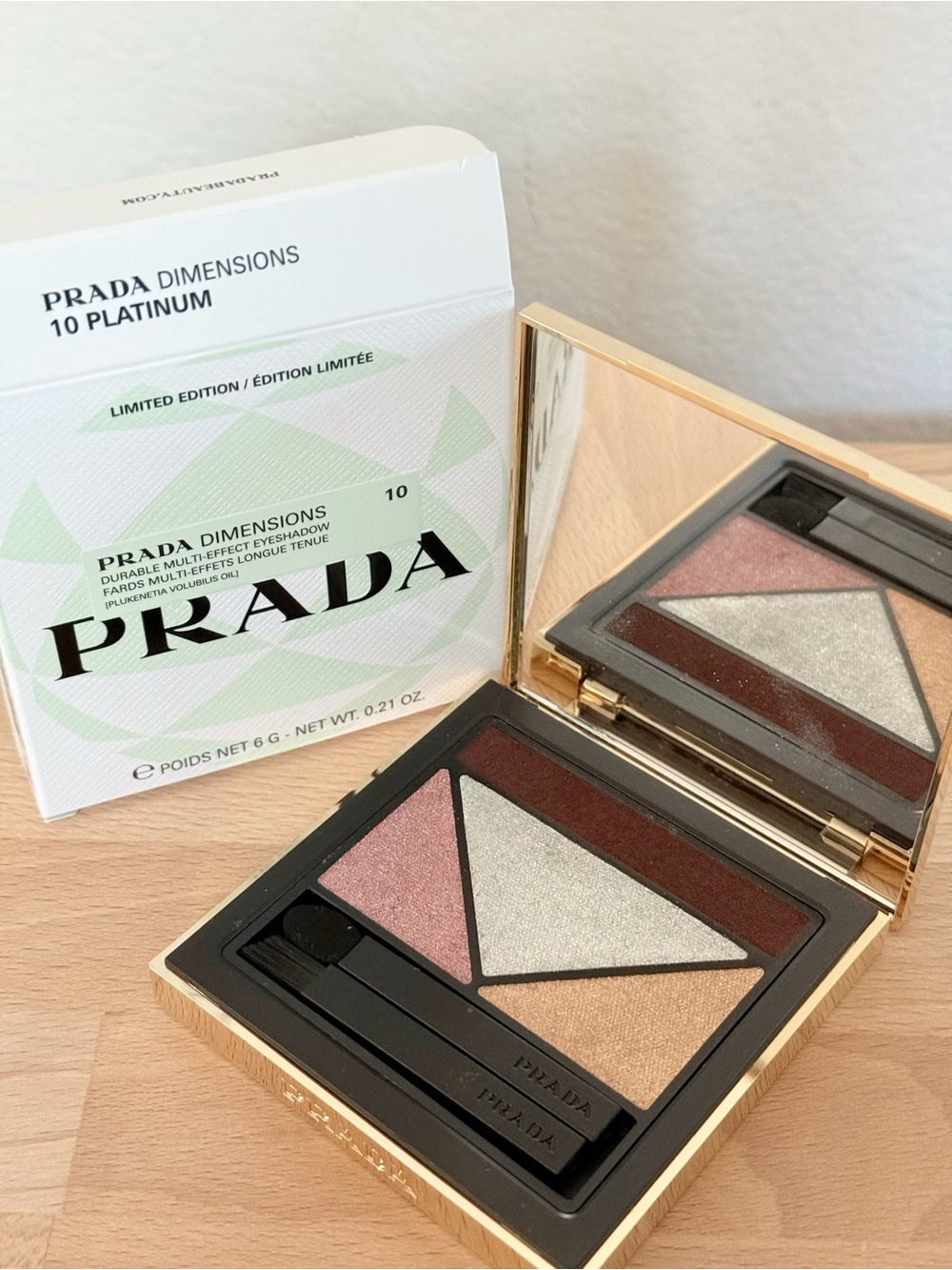 Prada Dimensions Eyeshadow Palette - 10 Platinum Limited Edition
